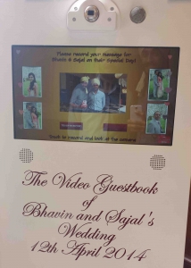 Video Guest book at Wedding in Wandsworth town